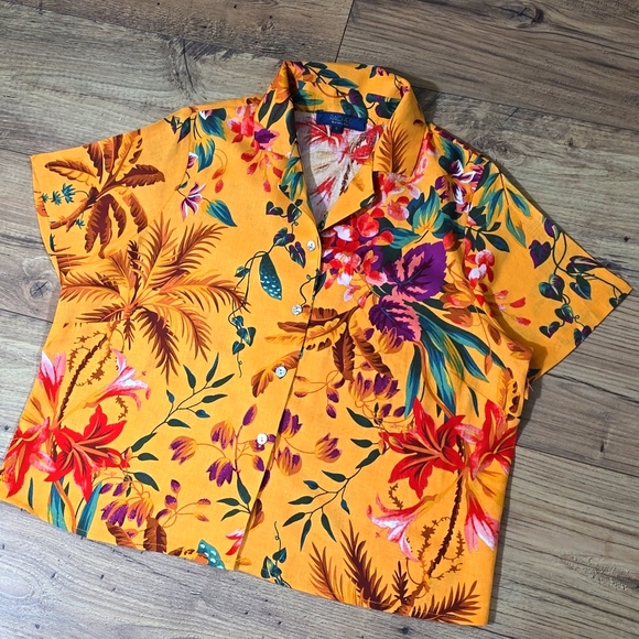 RACHEL Rachel Roy Two Piece Set Button Down Shirt & Wide Leg Pants NWOT - Picture 2 of 16